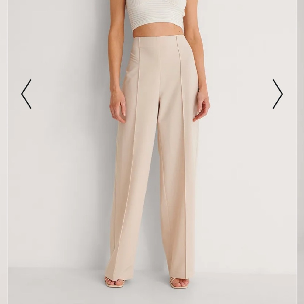 NA-KD Wide Leg Seamline Pants NWT